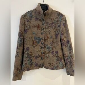 Vintage Ralph Lauren Black Label floral button jacket